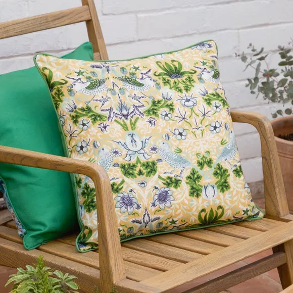 Strawberry Thief Outdoor Square Cushion
