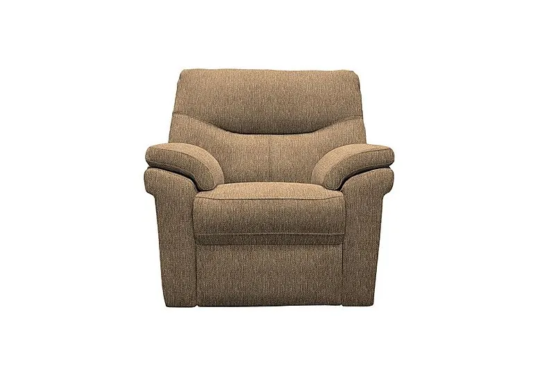 Seattle Fabric Power Recliner Armchair with Power Lumbar - Boucle Cocoa