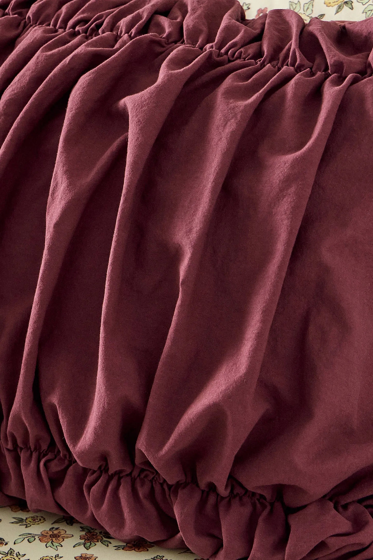 Cinched Duvet Set - Crimson 4