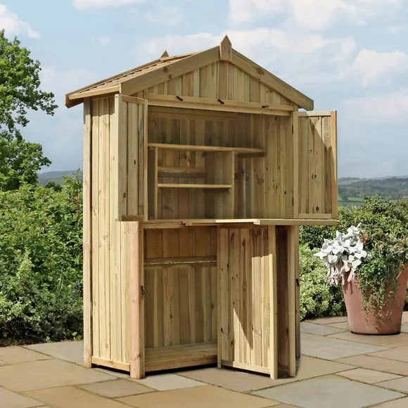 Garden Bar and 2 Stool Set 3