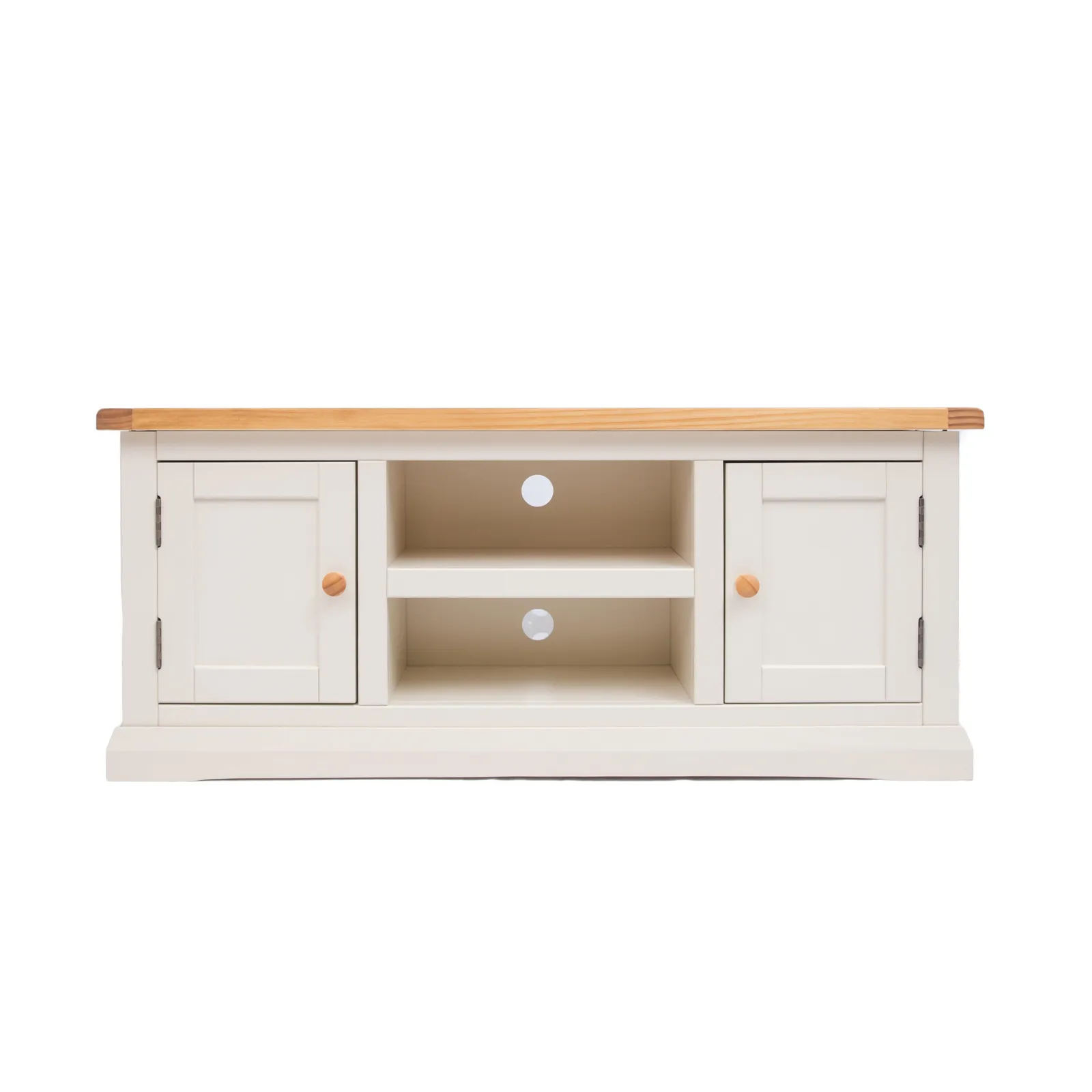 Cabinet Bits Castelli Off-White 2 Door TV Cabinet Wood Knob