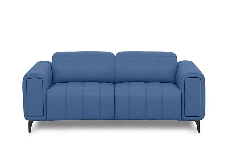 Elphaba Leather 3 Seater Sofa with Storage Arms