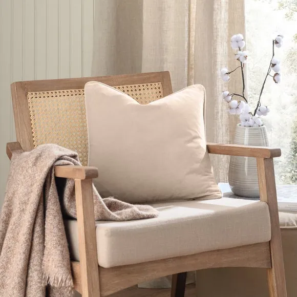Clara Cotton Velvet Square Cushion