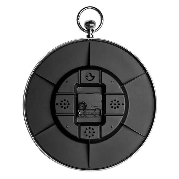 Hometime Pocket Watch Aluminium Round Wall Clock 5