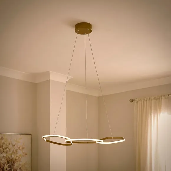 Puddle Linked Hoop 3 Light Adjustable LED Ceiling Light 2