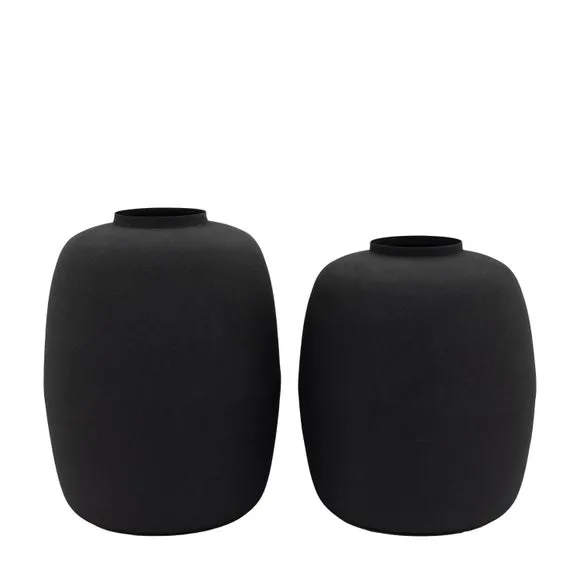 Set of 2 Damita Metal Vases