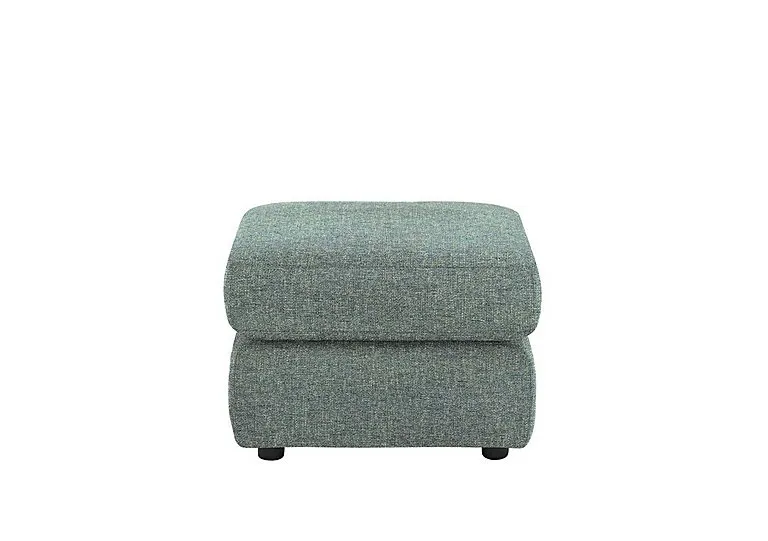 Avon Fabric Footstool - Dapple Kingfisher