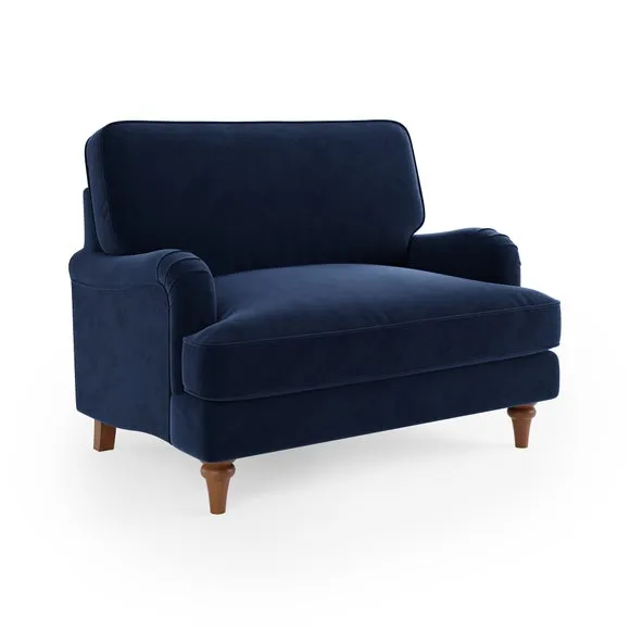 Beatrice II Matte Velvet Snuggle Chair 6