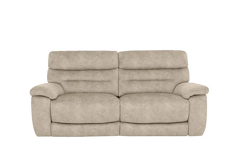 Nimbus 3 Seater Fabric Power Recliner Sofa with Power Headrests - Cream