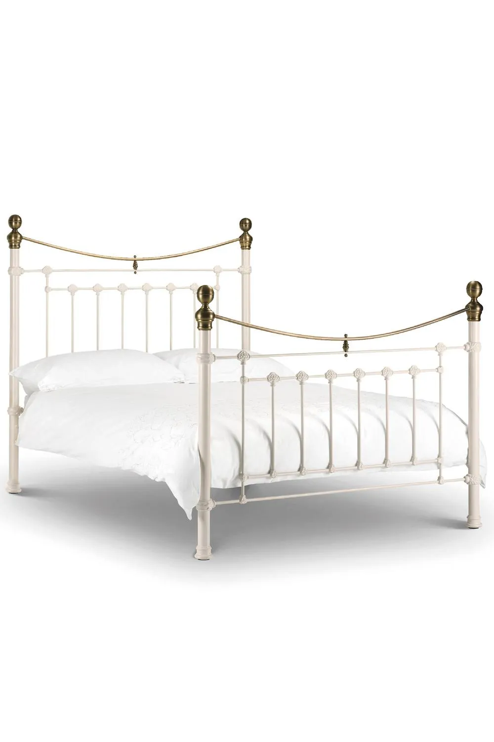 Julian Bowen Victoria Metal Bed in Off-White 2