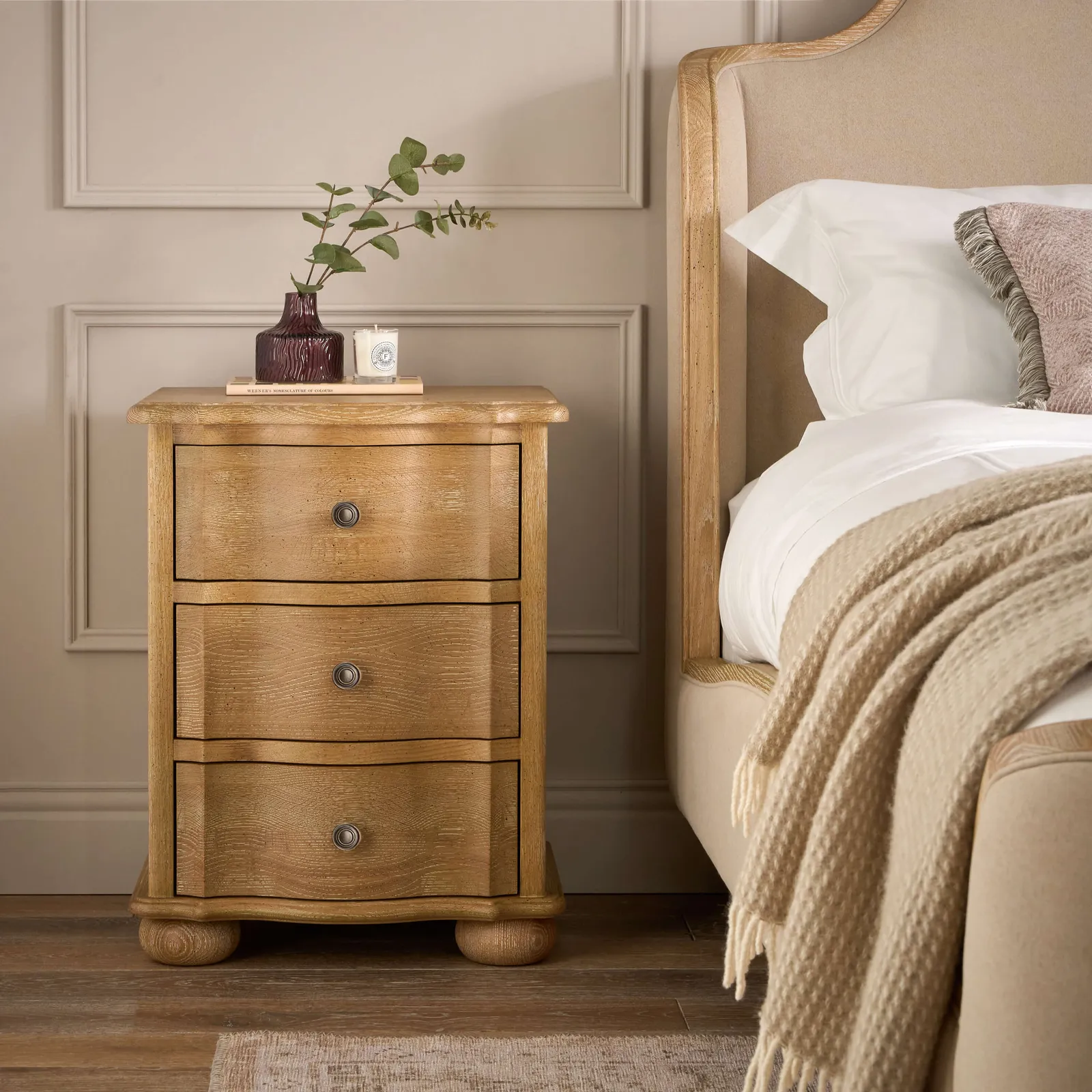 Aureum Bedside, Weathered Oak