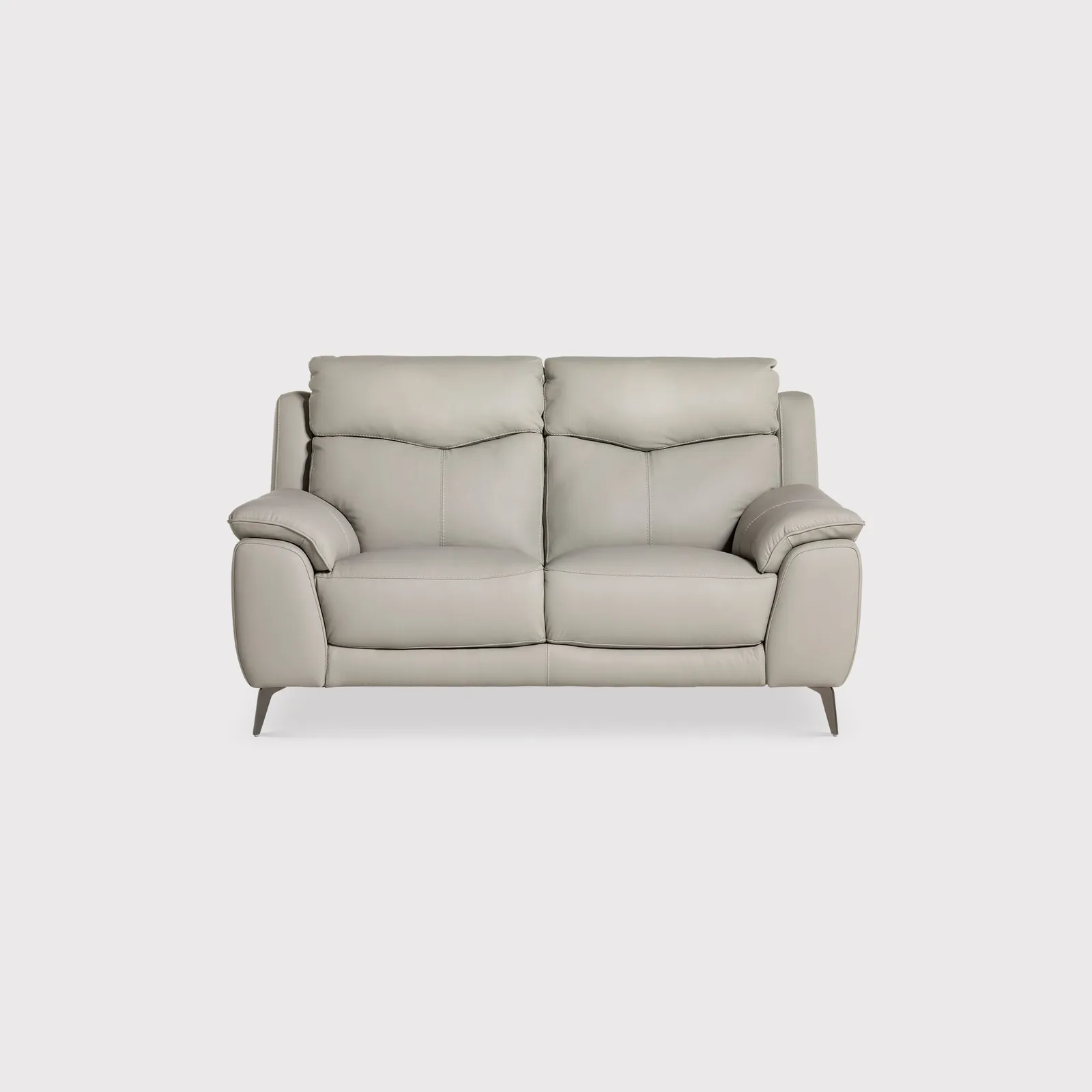 Fiore 2 Seater Sofa, Grey Leather | Barker & Stonehouse