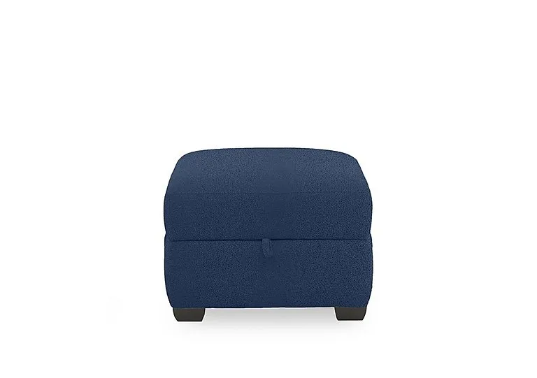 Compact Collection Titch Fabric Storage Footstool - Blue