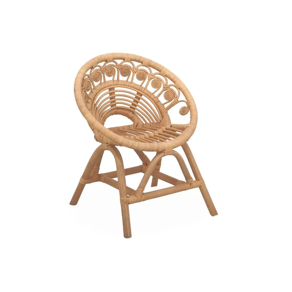 sweeek Children's rattan chair in Beige 2