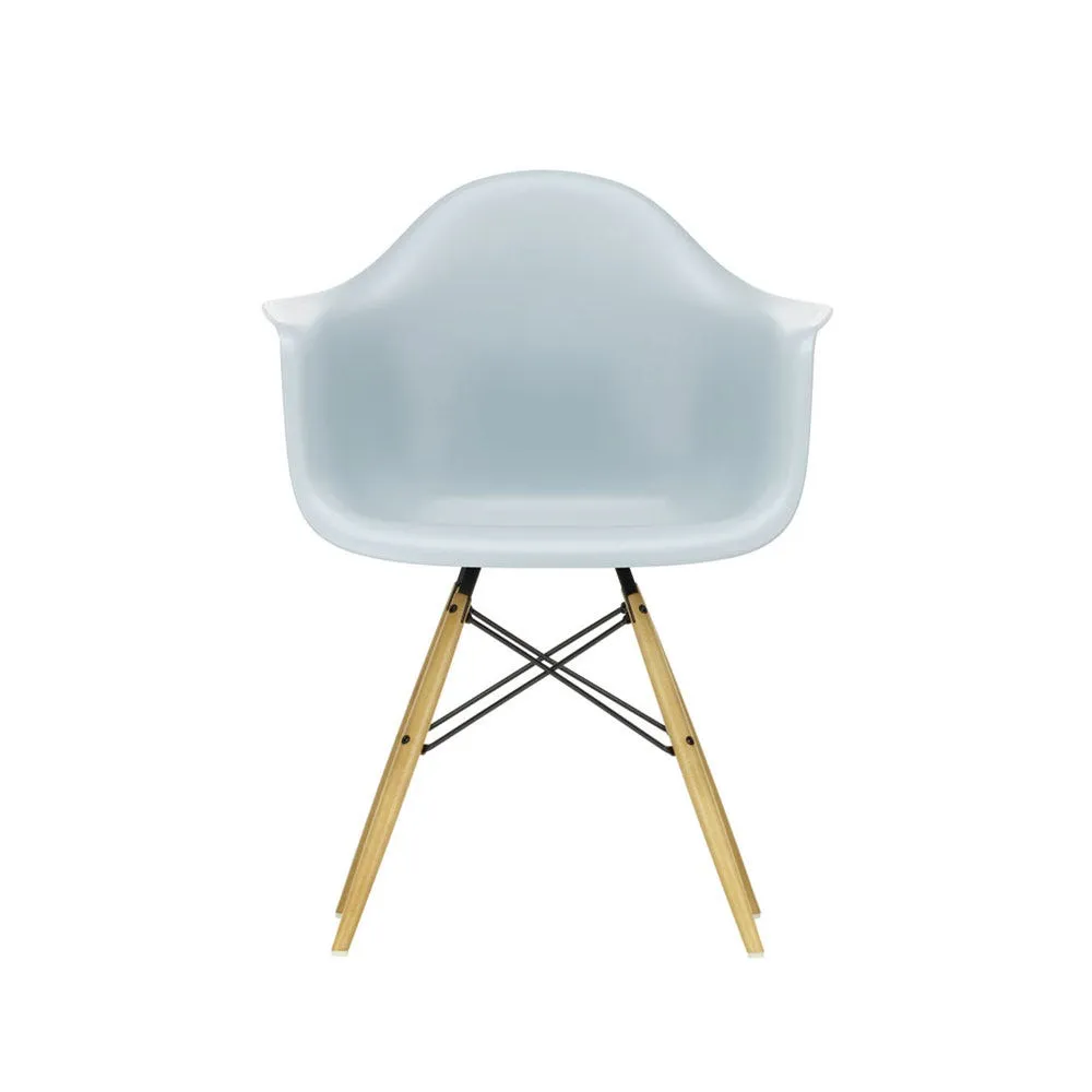 Vitra Eames DAW Armchair New Height Ice Grey Golden Maple Base 2