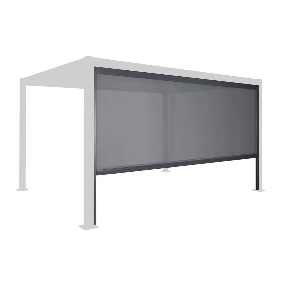 sweeek Blind aluminium 4m for Palace pergola in Dark Grey 2