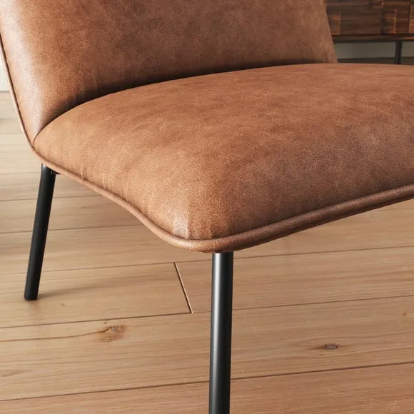 Sarnia Faux Leather Occasional Chair 4