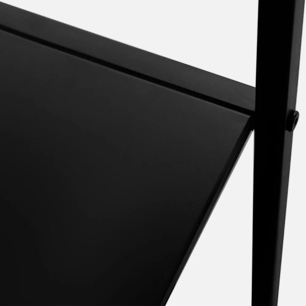 sweeek 2-shelf Desk In Black Metal 3