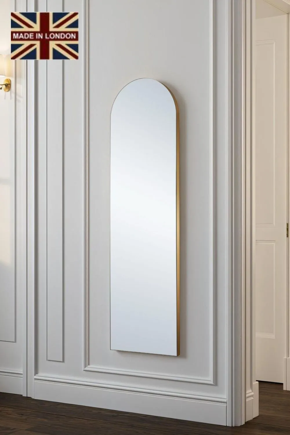 Yearn Mirrors Minimal Arch Gold Tall Full Length Mirror