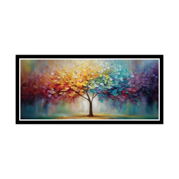 Artko Rainbow Tree by M. Torelli Framed Print 3