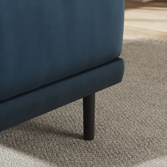 Mae Small Dining Bench, Matte Plush Velvet 4