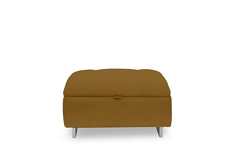 Moet Large Fabric Storage Footstool - Opulence Saffron