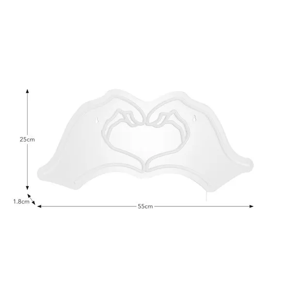 Heart Hands Neon Sign 4