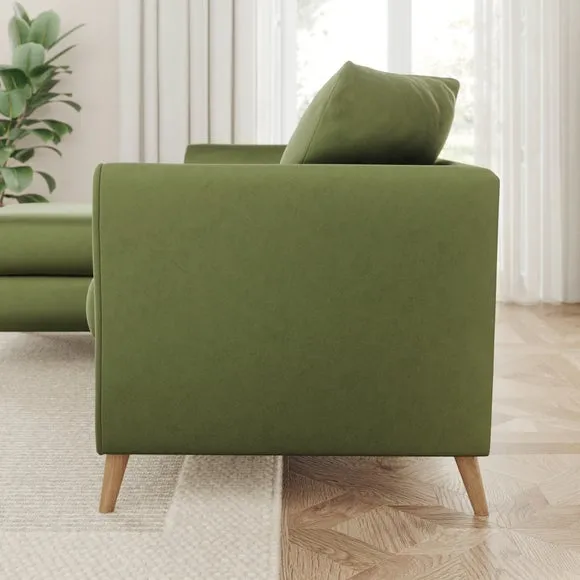 Bess Corner Chaise Sofa, Opulent Velvet 2