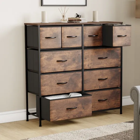 Maye 10 Drawer Fabric Chest 2