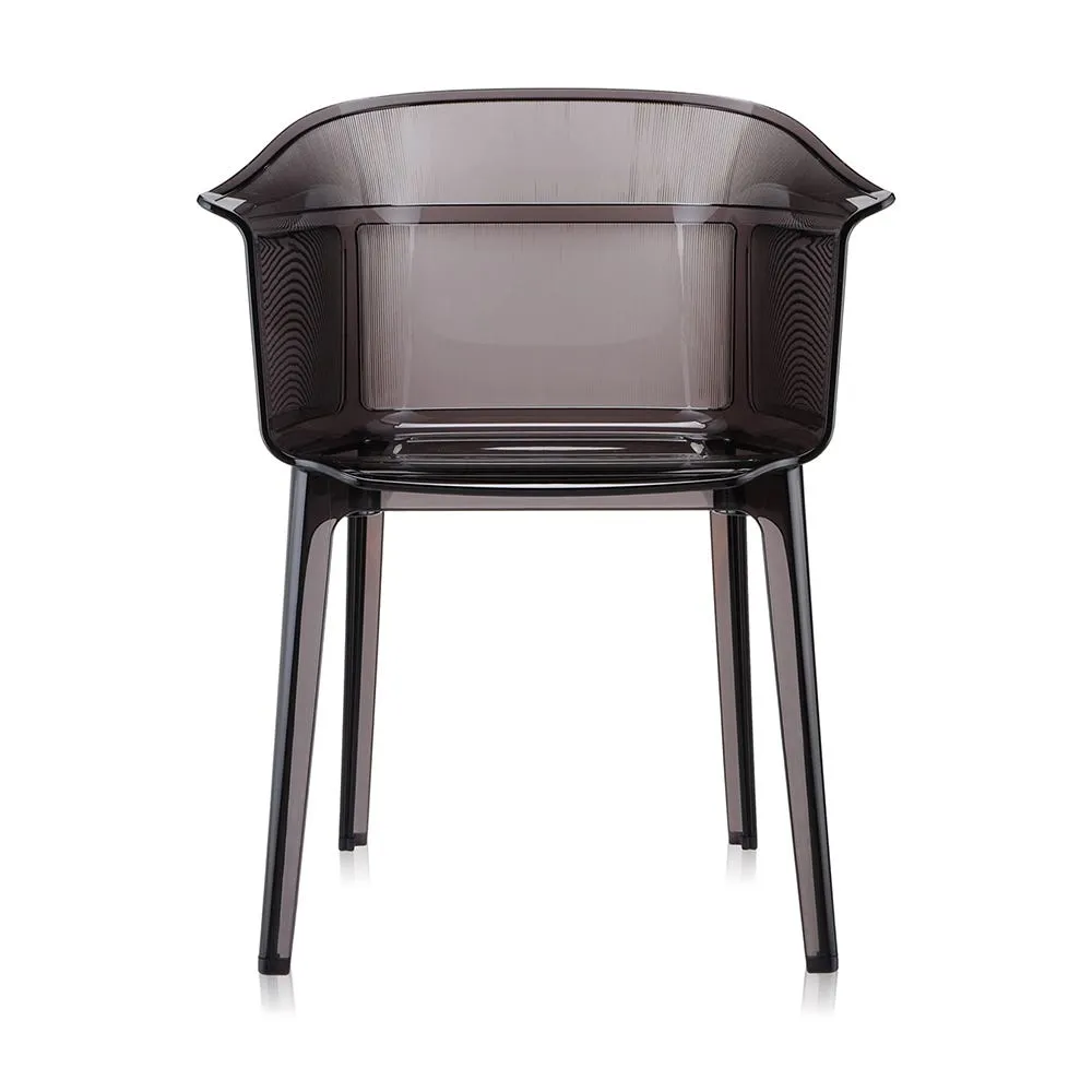 Kartell Papyrus Dining Chair Smoke Brown Set of 2 2