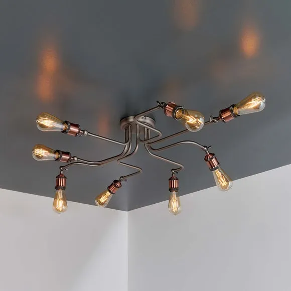 Vogue Eastville 8 Light Semi Flush Ceiling Light 3