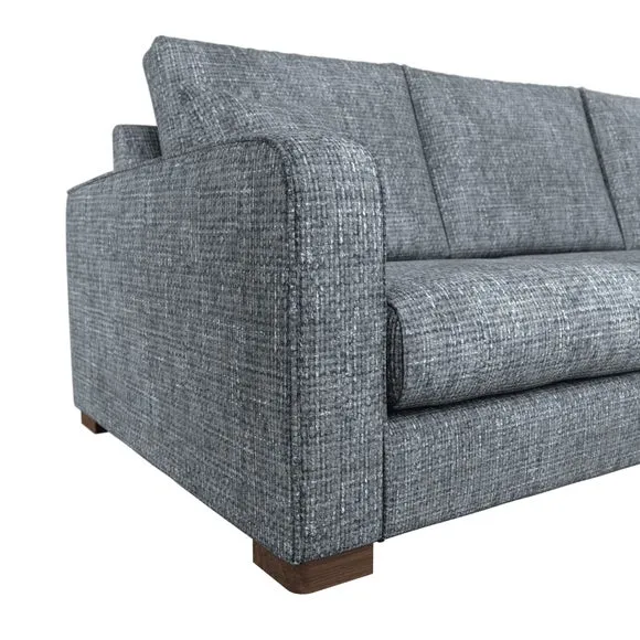 Carson Deep Sit Chunky Chenille Corner Sofa 6