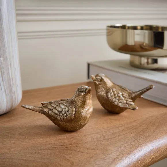 Set of 2 Bird Ornaments