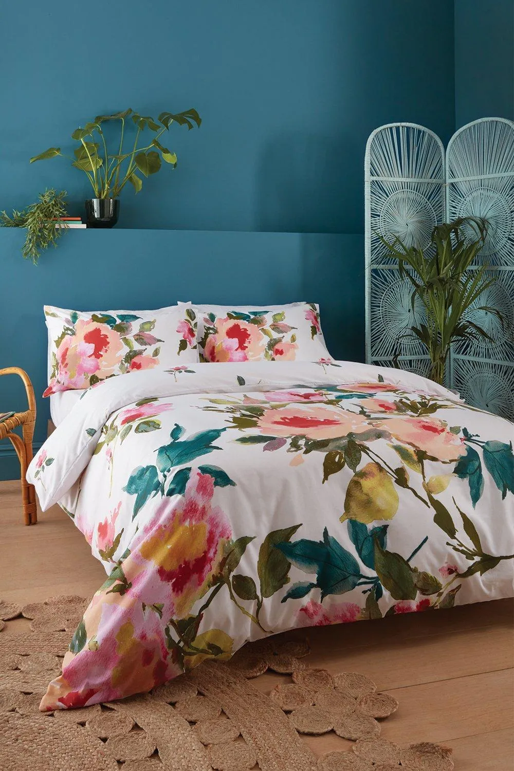 Abstract Floral King Duvet Set