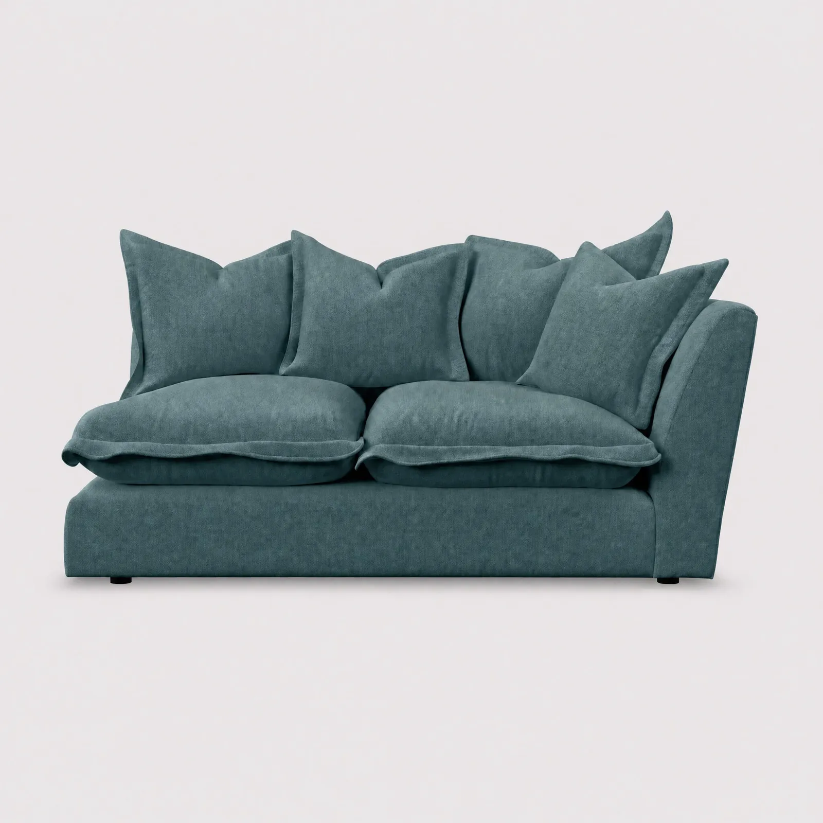 Odyssey 2 Seater With 1 Arm Right Modular Sofa, Teal Fabric | Barker & Stonehouse 1