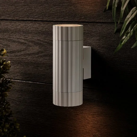 Georgi Ribbed 2 Light Outdoor Wall Light 2