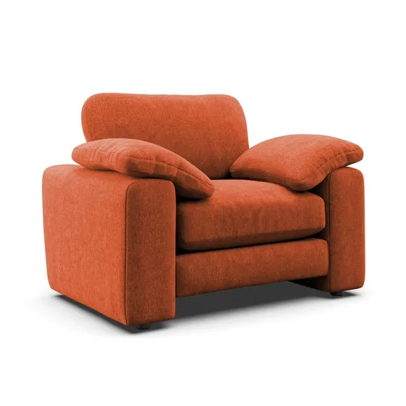 Magnus Vintage Soft Chenille Snuggle Sofa 6