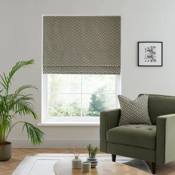 Geo Checkerboard Roman Blind 1