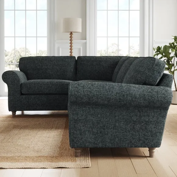 Flori Chunky Chenille Corner Sofa 2