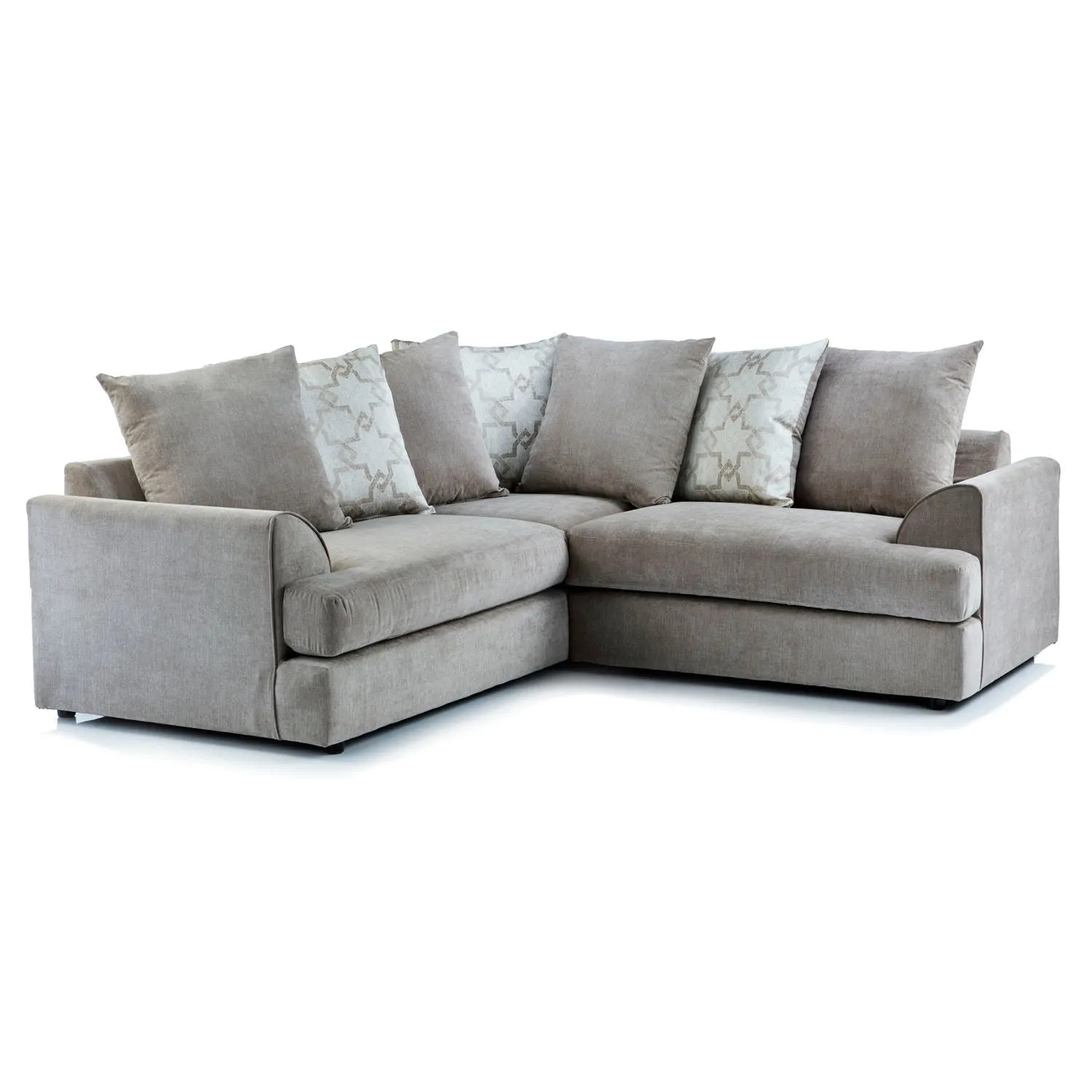 Washington Fabric Corner Sofa Grey