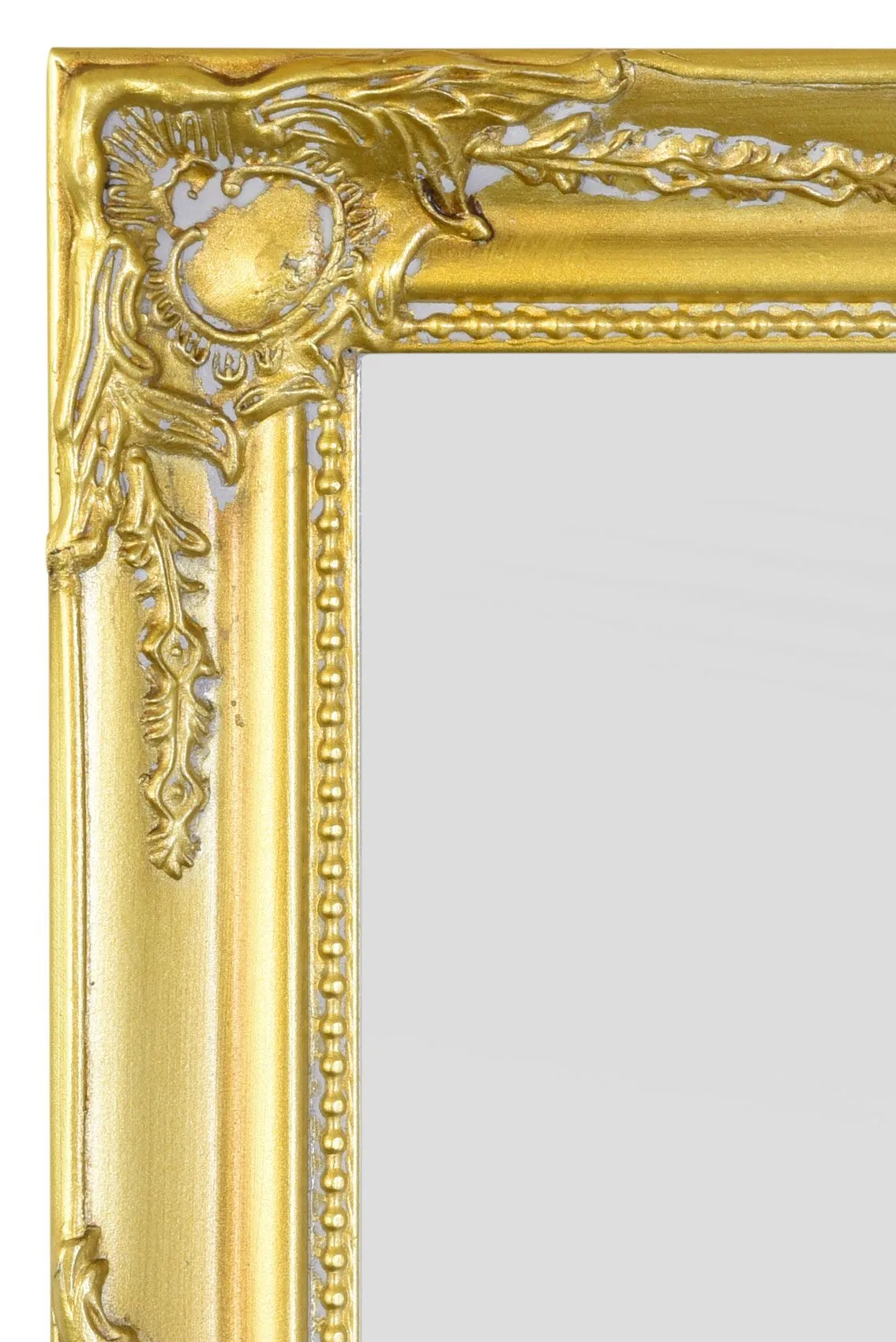 MirrorOutlet Fraser Gold Beaded Dress Mirror 122cm x 41cm 5