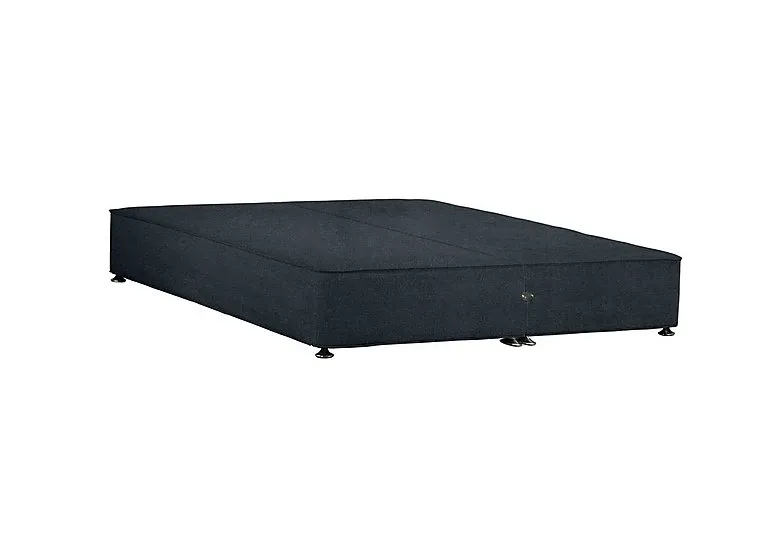 Shallow Divan Base - Super King - Weave Noir