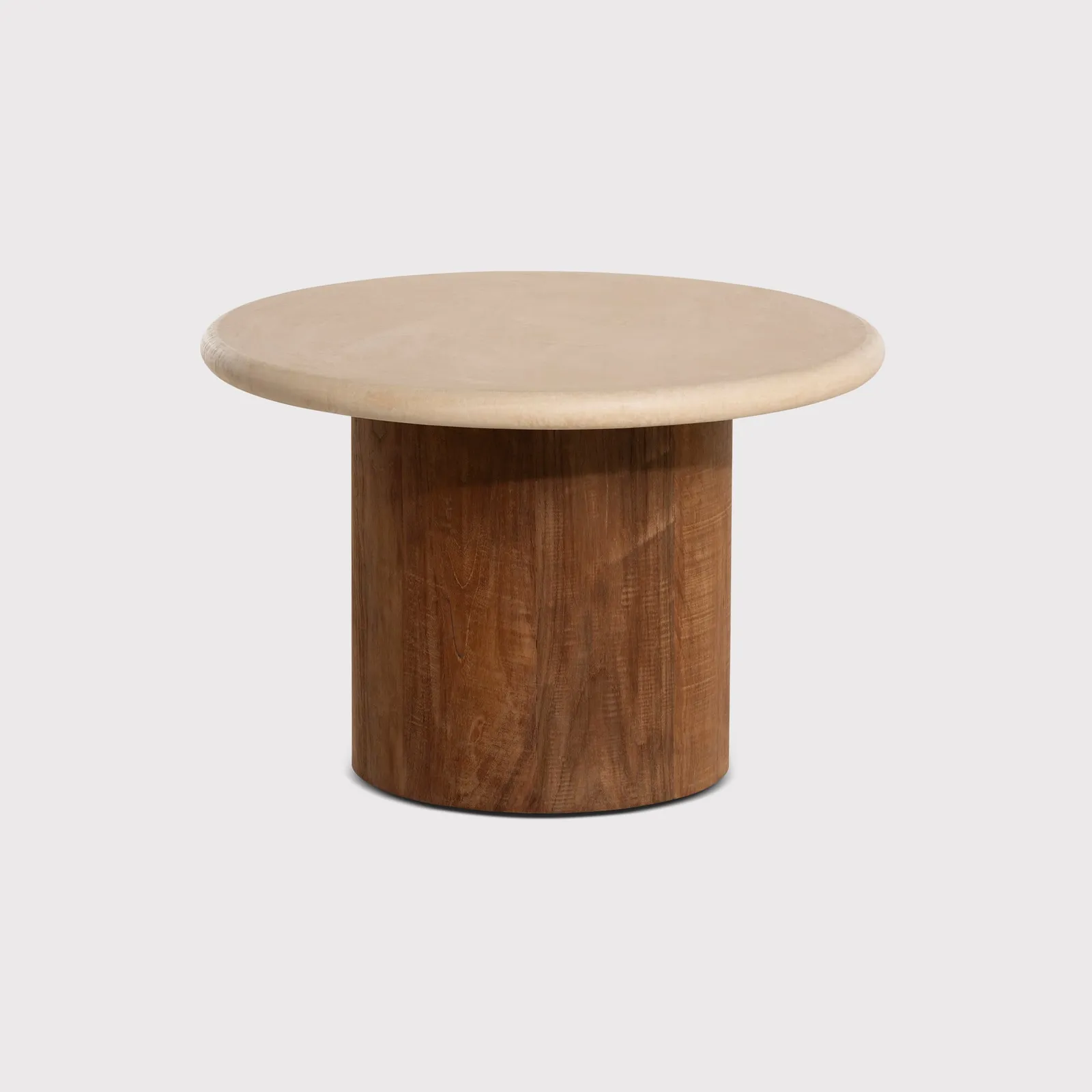 Panama Round Coffee Table 60X60X40Cm, Round, Brown Stone Effect | Barker & Stonehouse
