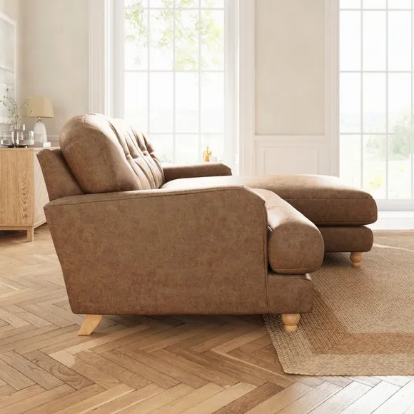 Martha Corner Chaise Arizona Faux Leather Sofa 3