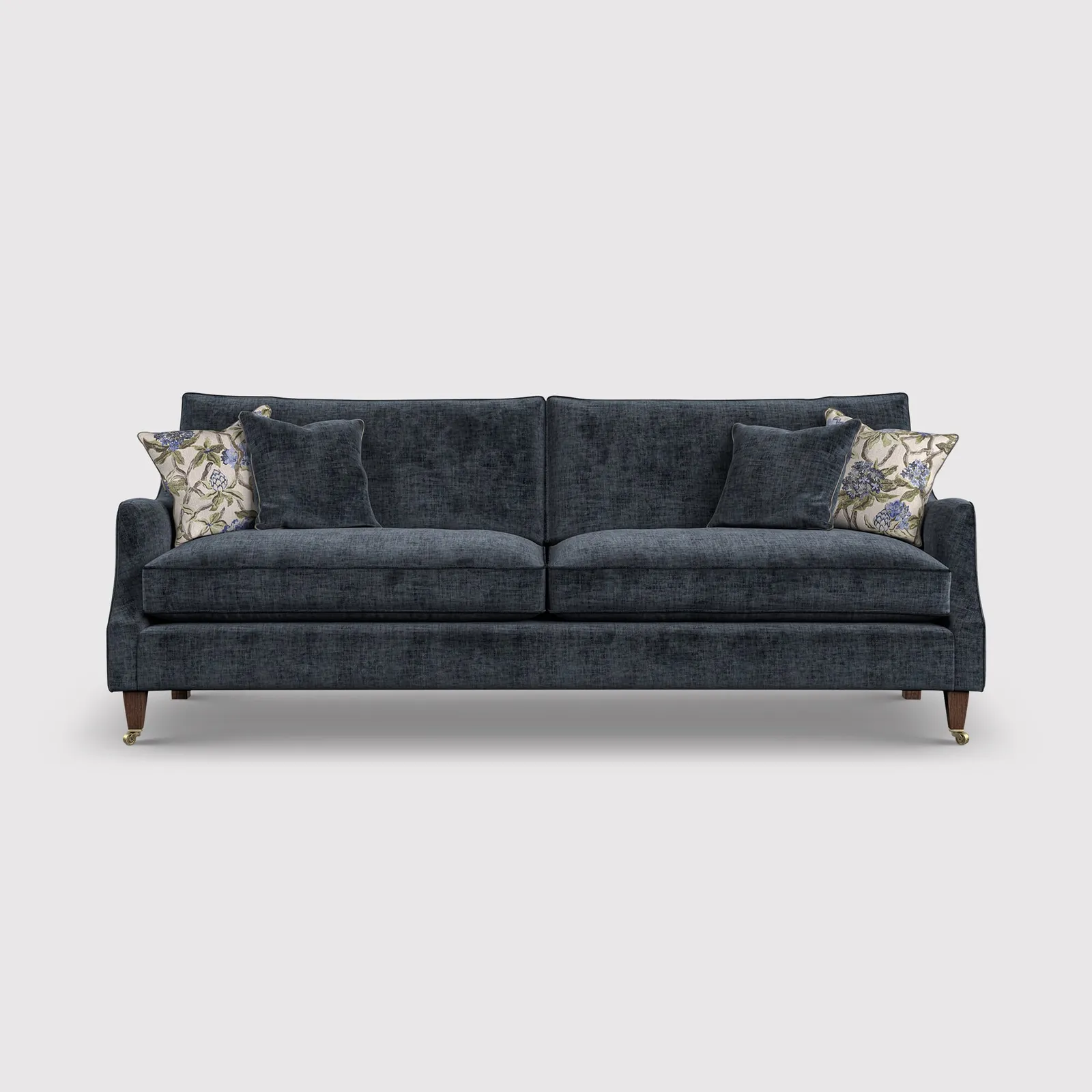English Heritage Quarry 26 Extra Large Sofa- Pre-Set Scatters, Blue Fabric | Barker & Stonehouse 1