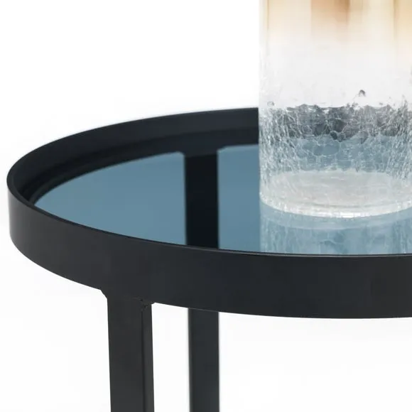 Loft Lamp Table, Smoked Glass 6