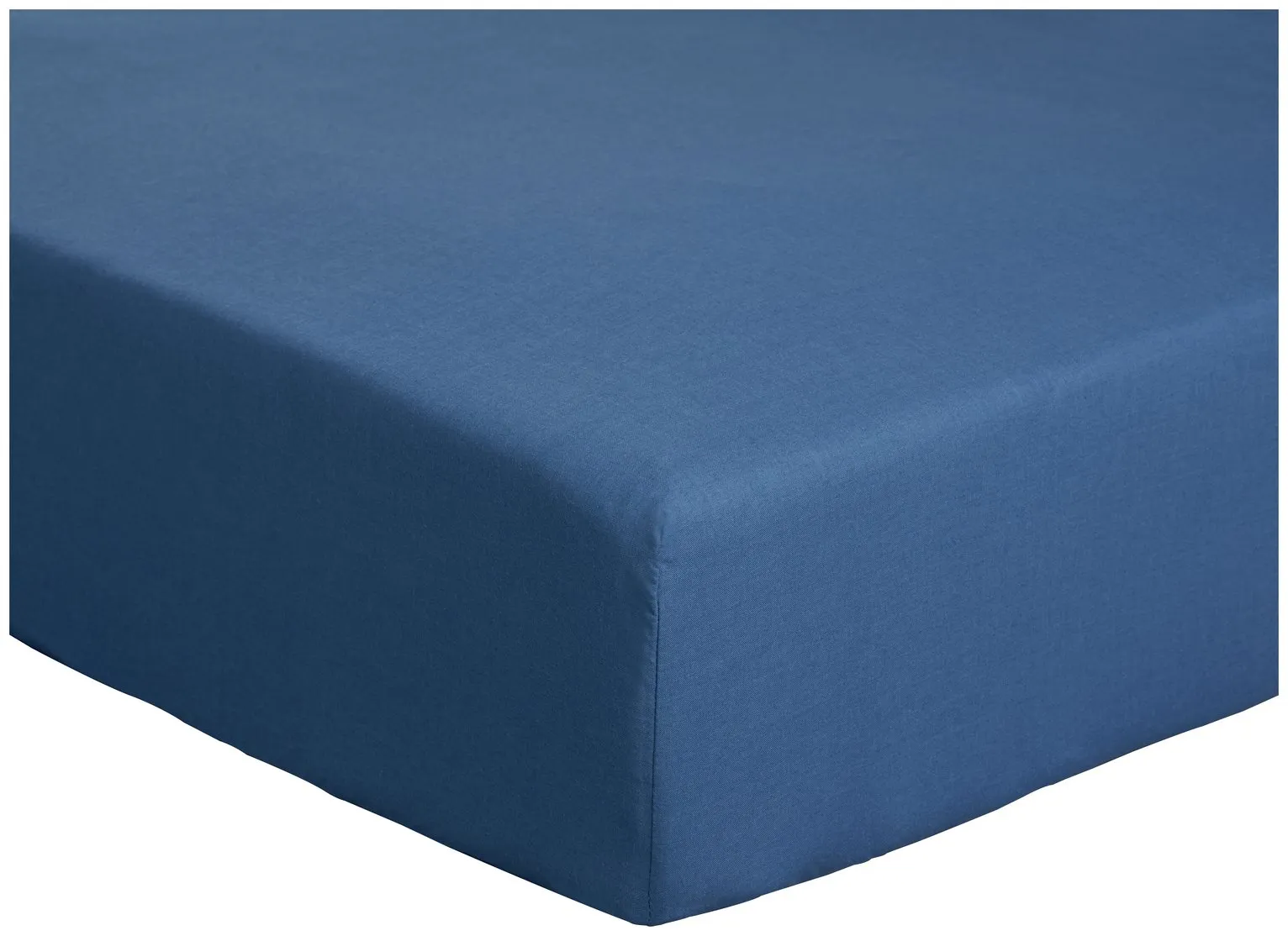 Habitat Easycare Polycotton 28cm Fitted Sheet - Double