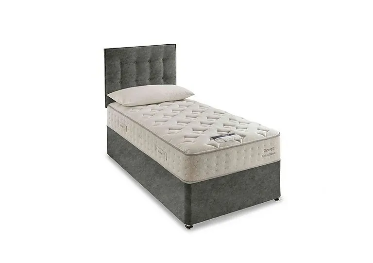 Revitalise Refresh 800 Divan Set - Single - Fine Cord Velvet Hunter