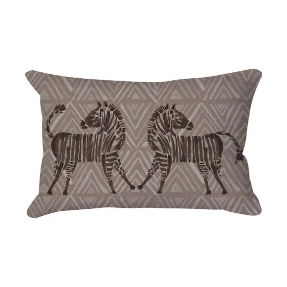 Global Dancing Zebra Rectangle Cushion 3