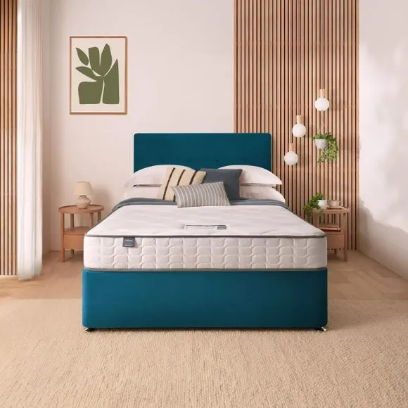 Silentnight Divan Bed With Francisco Velvet Headboard and 800 Pocket Sprung Mattress 2